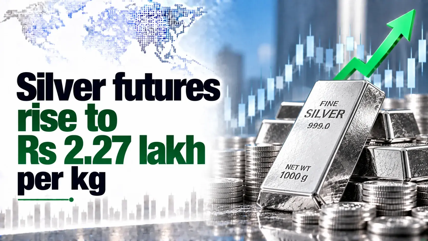 Silver Futures Rise to Rs 2.27 Lakh per Kg