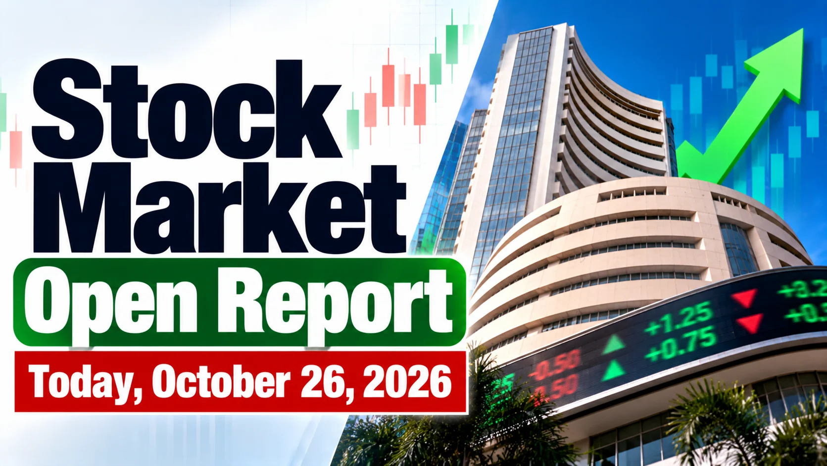 Stock Market Open Report Today, October 26, 2026: Sensex Drops 500 pts, Nifty Slips Below 22,500 As IT, Oil Weigh