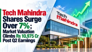 Tech Mahindra Shares Surge Over 7%; Market Valuation Climbs Rs 10,975 Cr Post Q2 Earnings