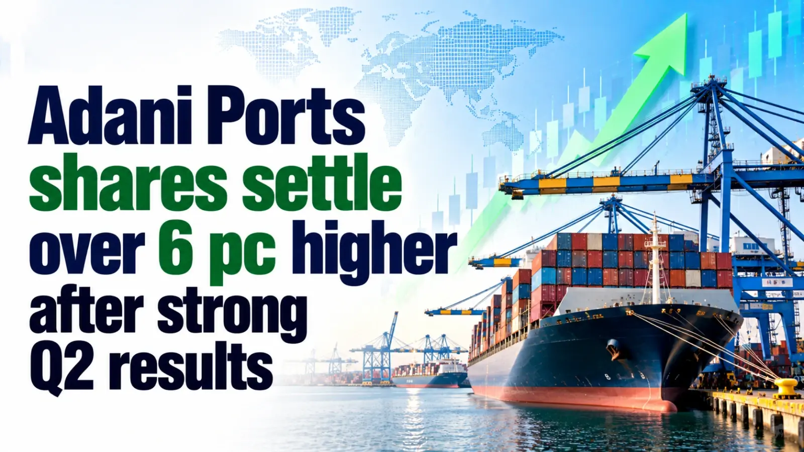 Adani Ports Shares Settle Over 6 PC Higher After Strong Q2 Results