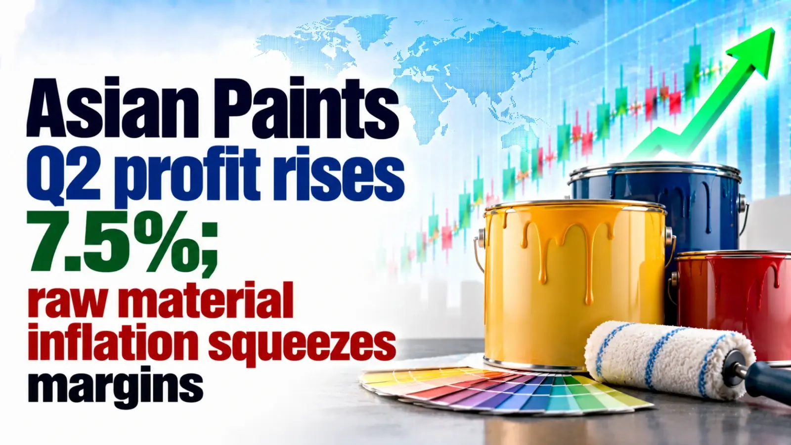Asian Paints Q2 Profit Rises 7.5%; Raw Material Inflation Squeezes Margins
