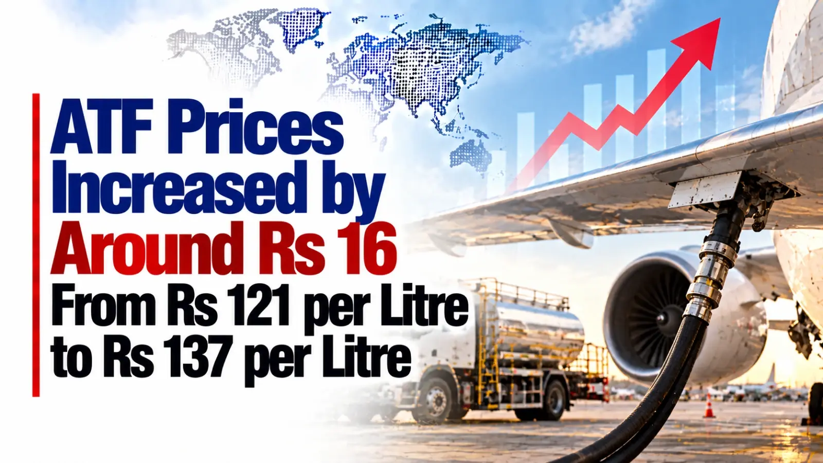 ATF Prices Increased by Around Rs 16 From Rs 121 per Litre to Rs 137 per Litre