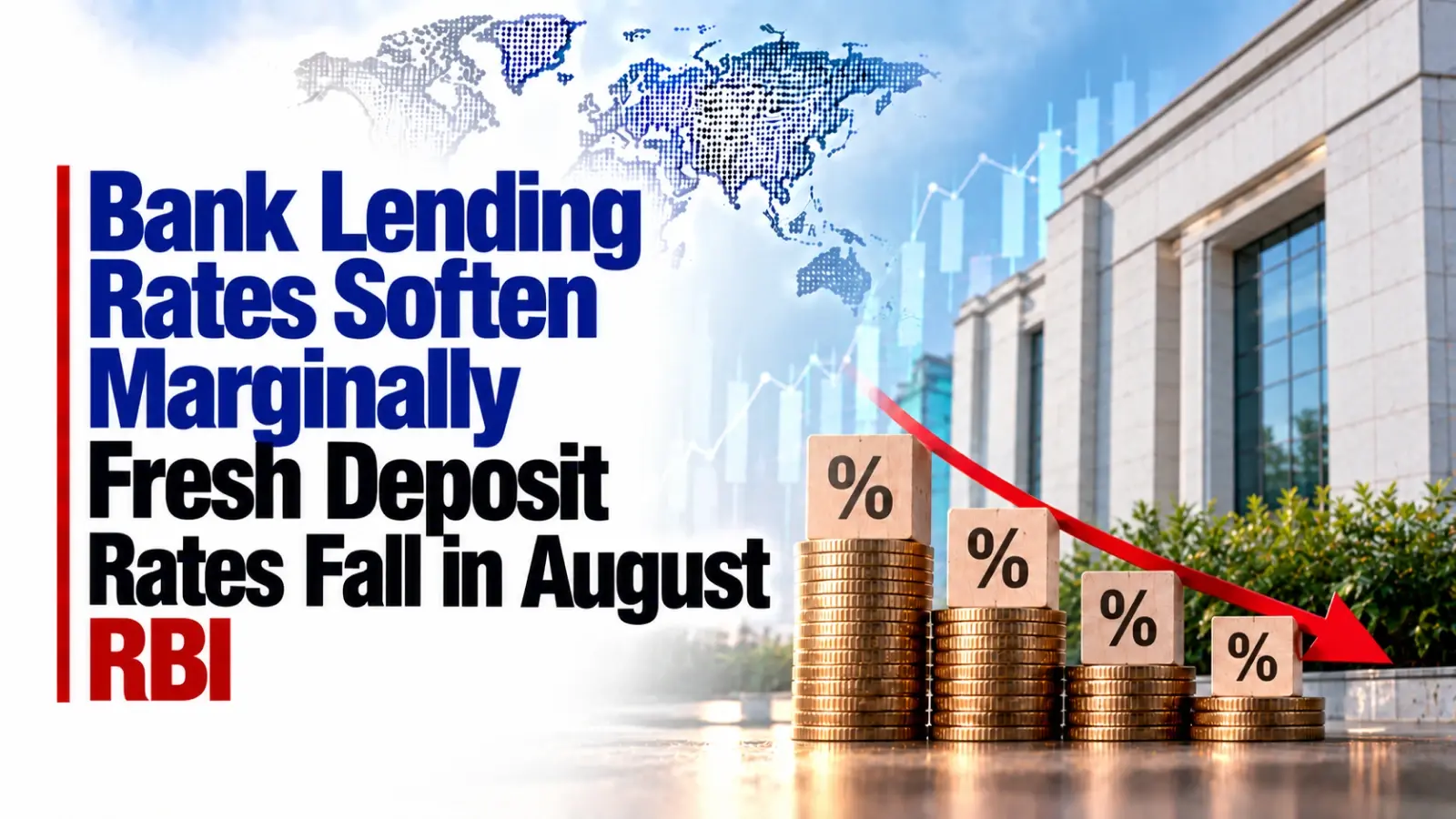 Bank Lending Rates Soften Marginally; Fresh Deposit Rates Fall in August: RBI