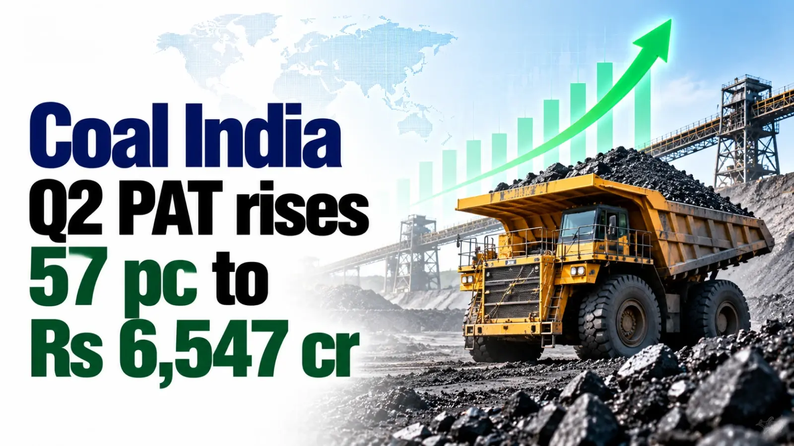 Coal India Q2 PAT Rises 57% to Rs 6,547 Cr