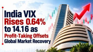 India VIX Rises 0.64% to 14.16 as Profit-Taking Offsets Global Market Recovery