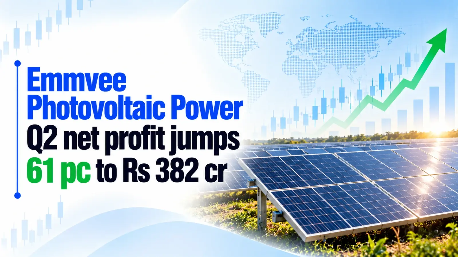 Emmvee Photovoltaic Power Q2 Net Profit Jumps 61% to Rs 382 Cr