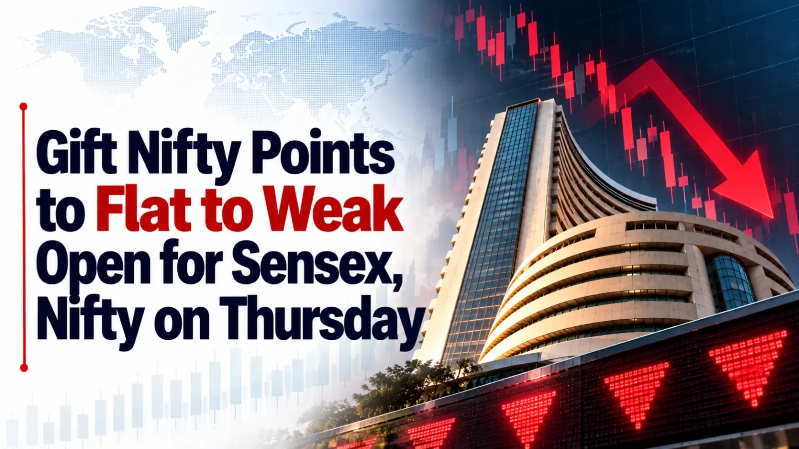 Gift Nifty Points to Flat to Weak Open for Sensex, Nifty on Thursday