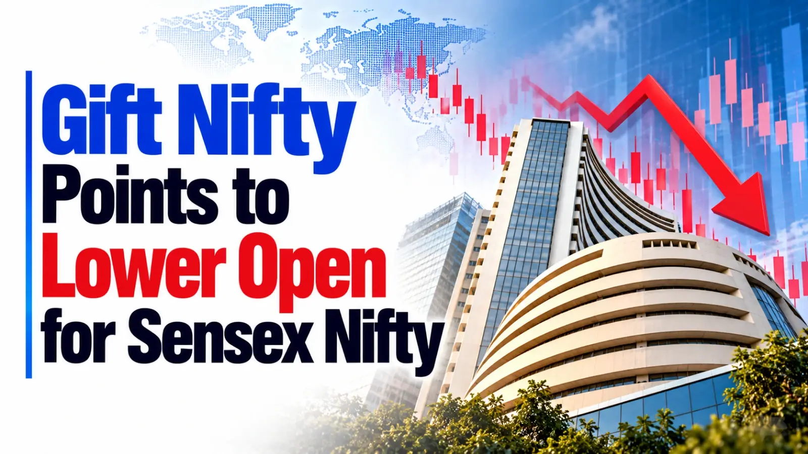 Gift Nifty Points to Lower Open for Sensex, Nifty