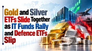 Gold and Silver ETFs Slide Together as IT Funds Rally and Defence ETFs Slip