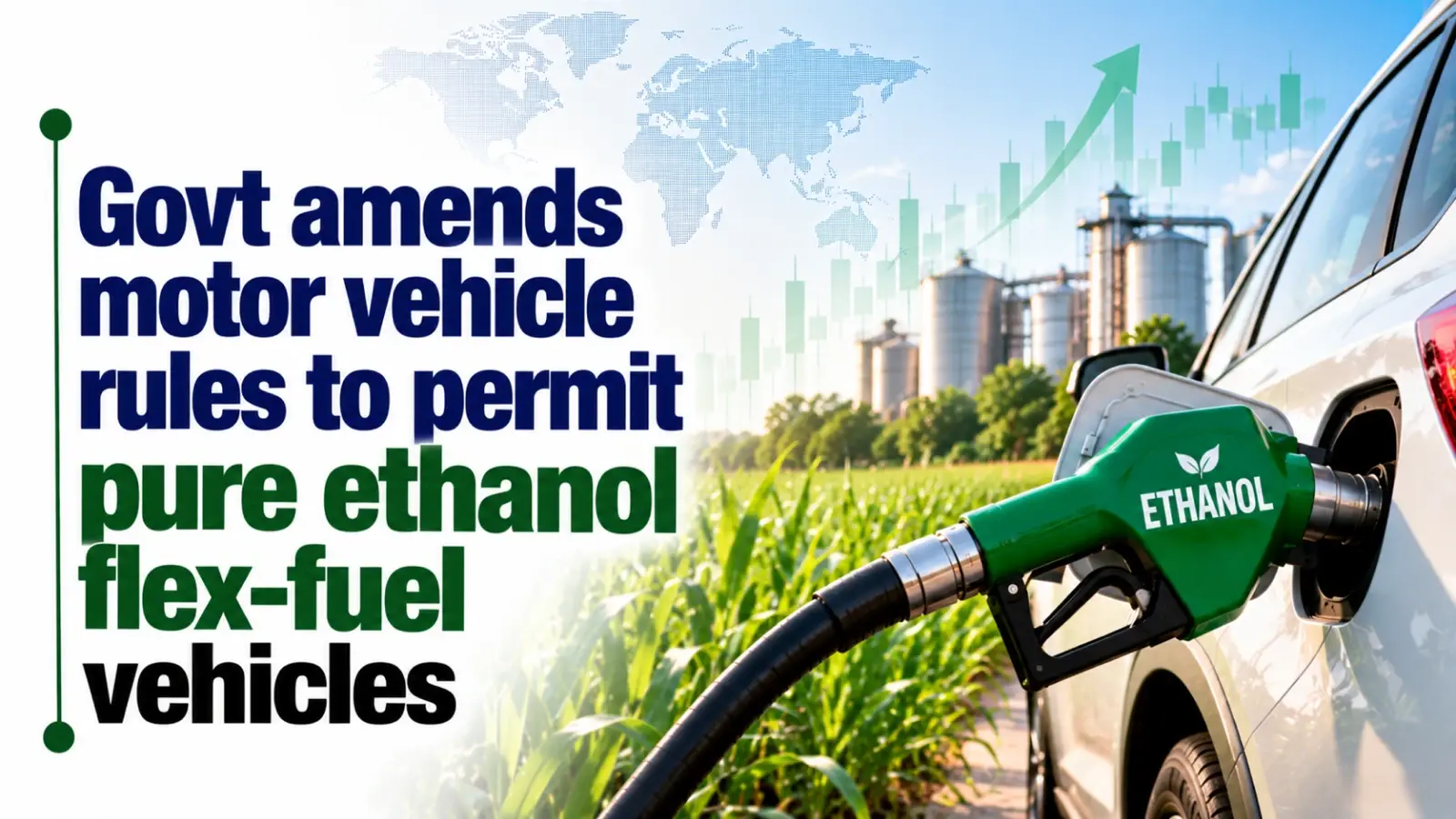 Govt Amends Motor Vehicle Rules To Permit Pure Ethanol Flex-Fuel Vehicles