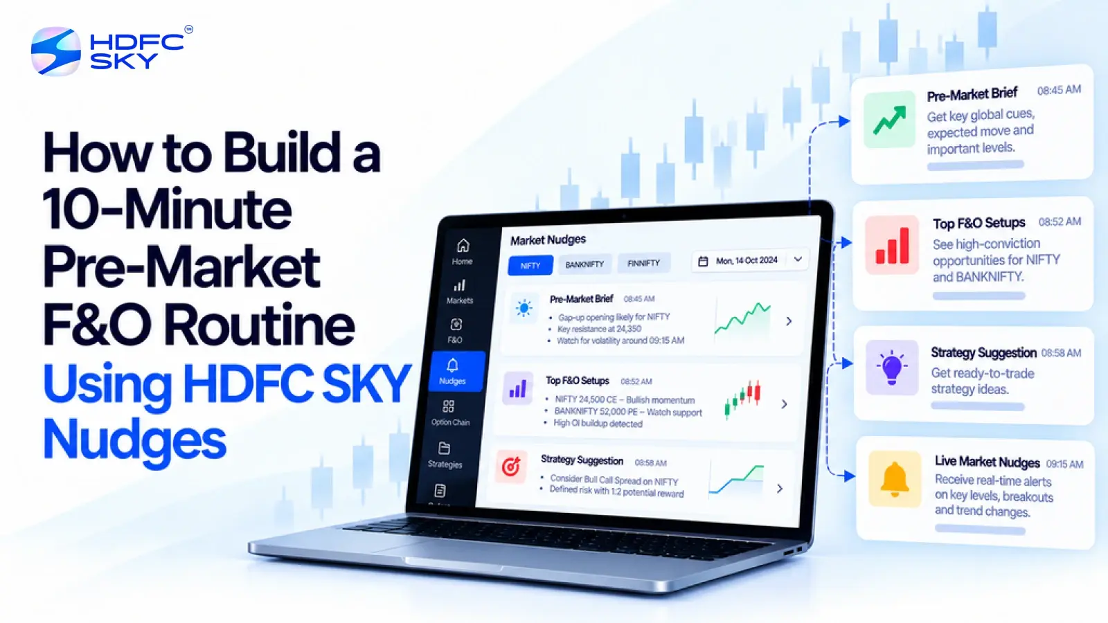 How to Build a 10-Minute Pre-Market F&O Routine Using HDFC SKY Nudges