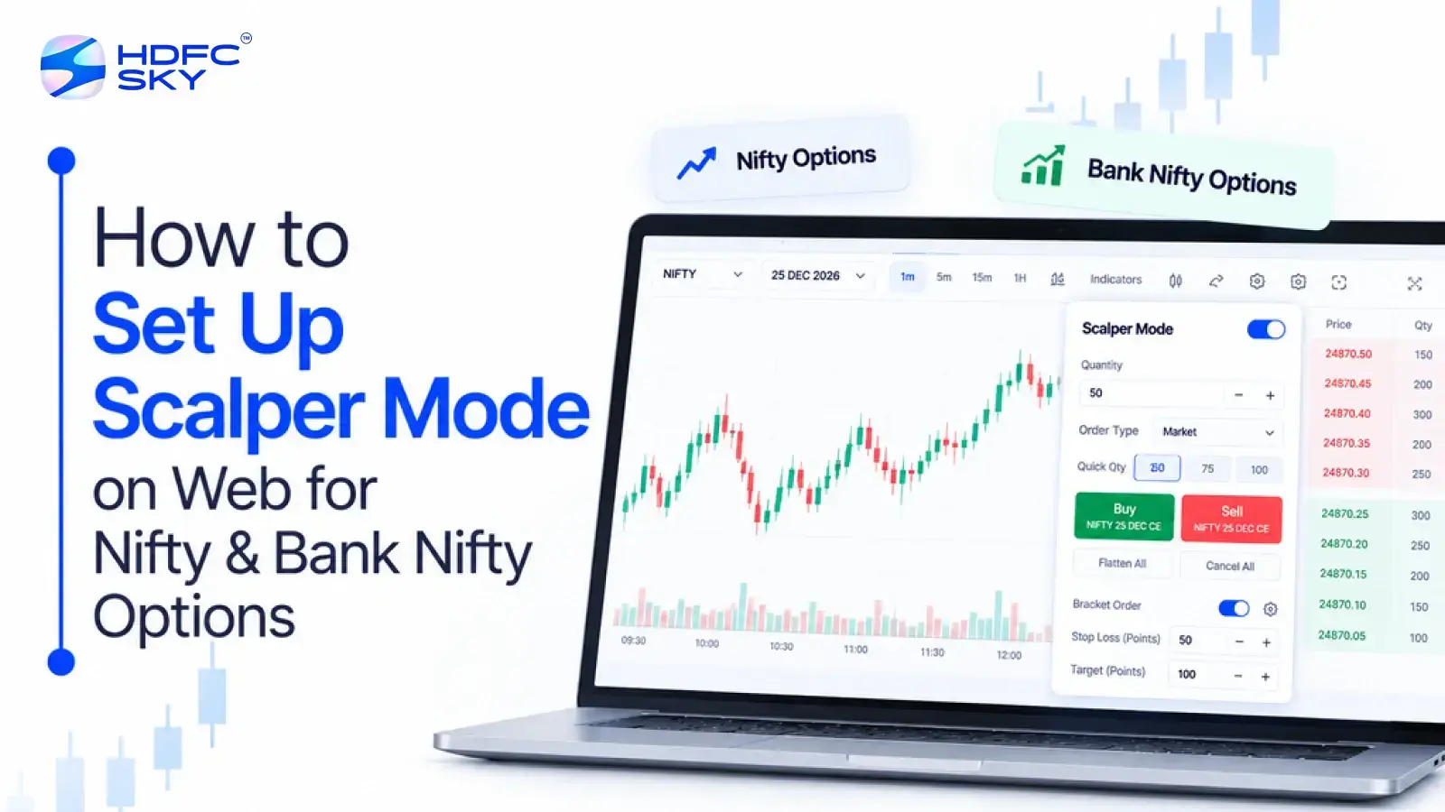 How to Set Up Scalper Mode on Web for Nifty & Bank Nifty Options