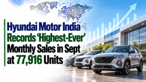 Hyundai Motor India Records ‘Highest-Ever’ Monthly Sales in Sept at 77,916 Units