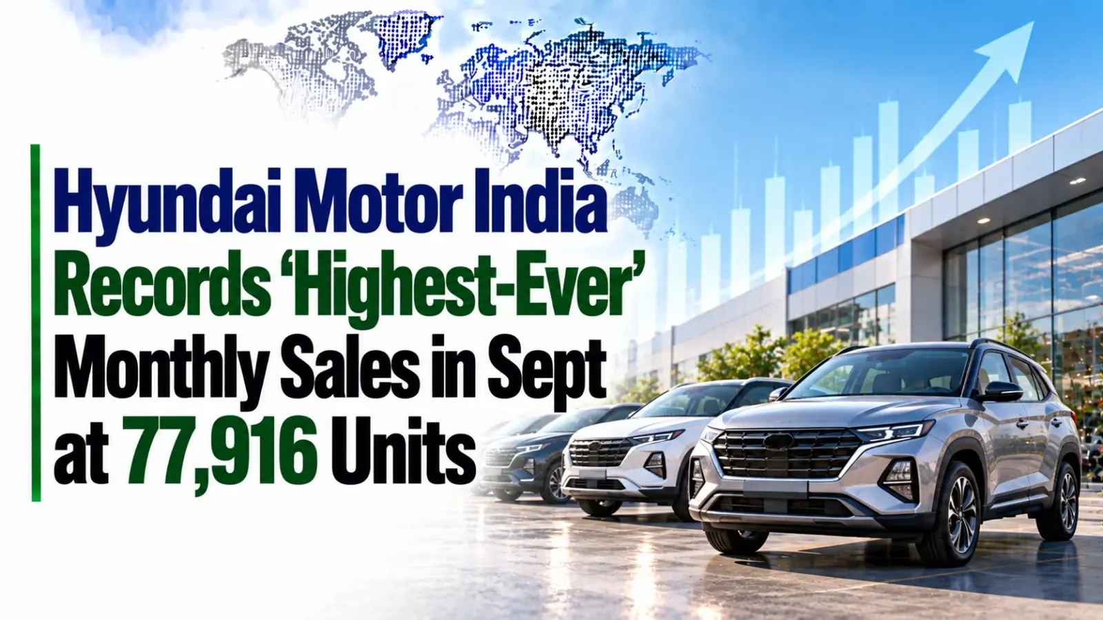 Hyundai Motor India Records ‘Highest-Ever’ Monthly Sales in Sept at 77,916 Units