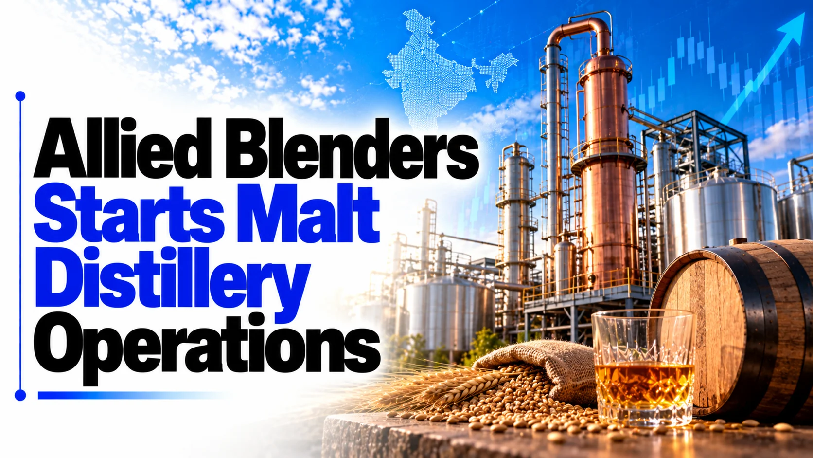 Allied Blenders Starts Malt Distillery Operations; Shares Rise 0.77%