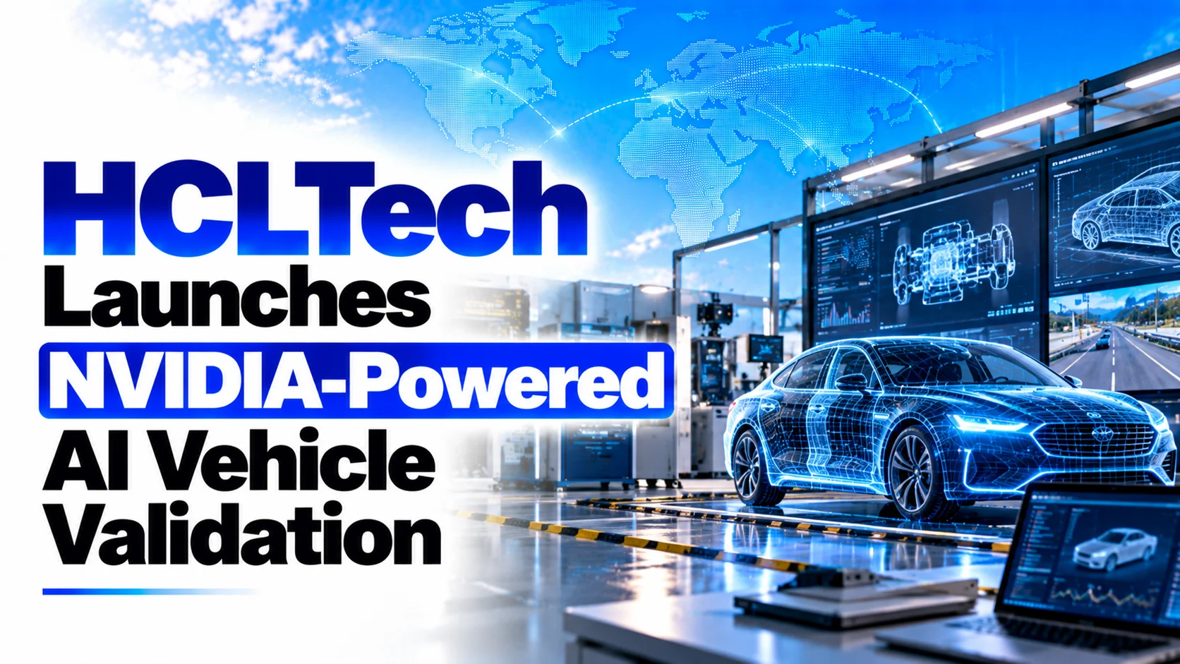 HCLTech Launches NVIDIA-Powered AI Vehicle Validation; Shares Rise 3.21%