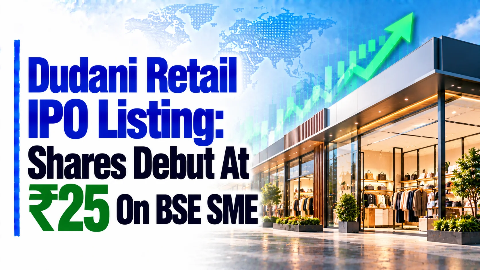Dudani Retail IPO Listing: Shares Debut At ₹25 On BSE SME, 13.79% Below ₹29 Issue Price