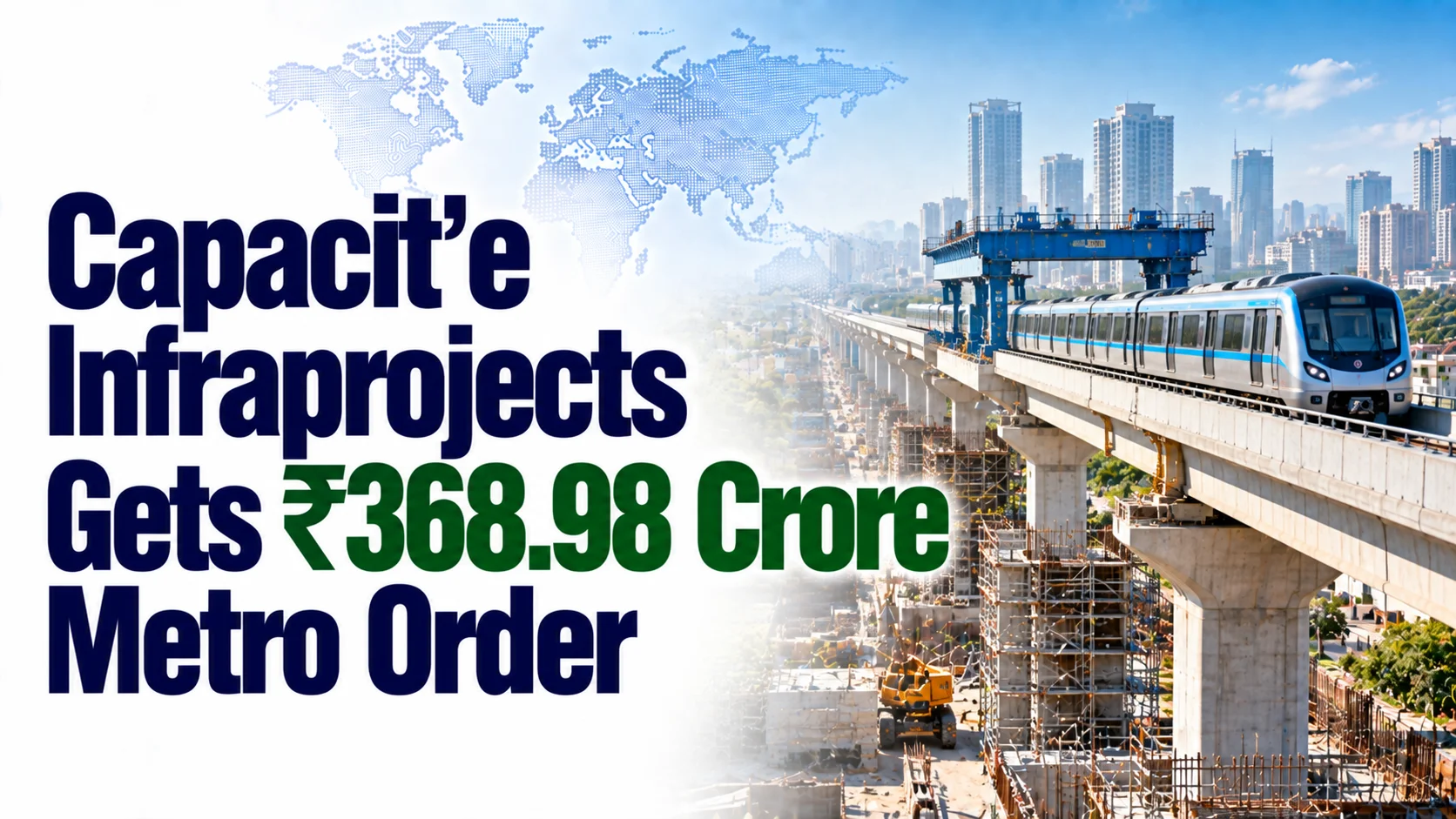 Capacit’e Infraprojects Gets ₹368.98 Crore Metro Order; Shares Rise 3.53%