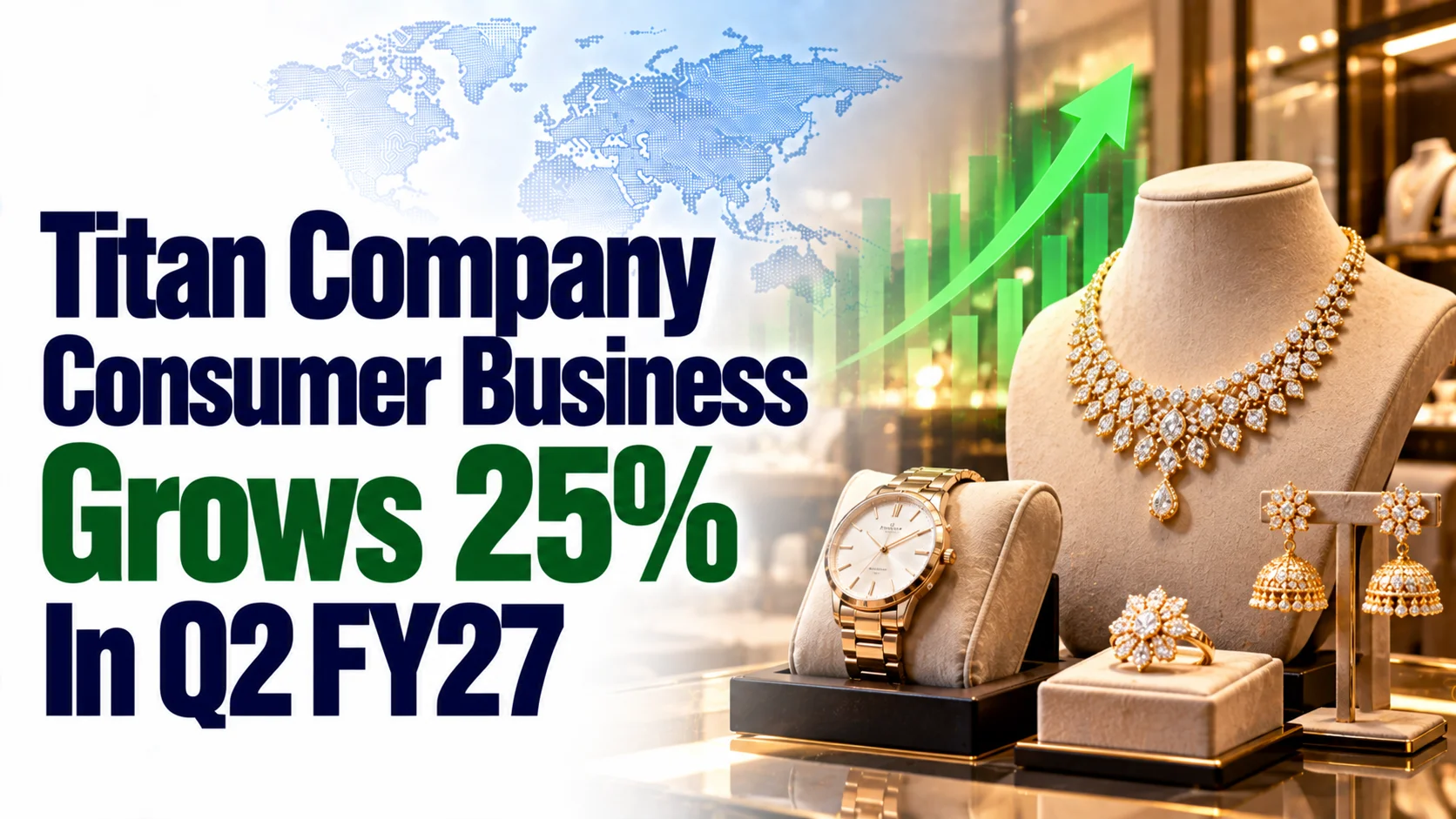 Titan Company Consumer Business Grows 25% In Q2 FY27; Shares Fall 4%