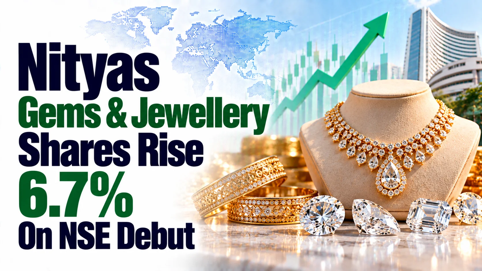 Nityas Gems & Jewellery Shares Rise 6.7% On NSE Debut