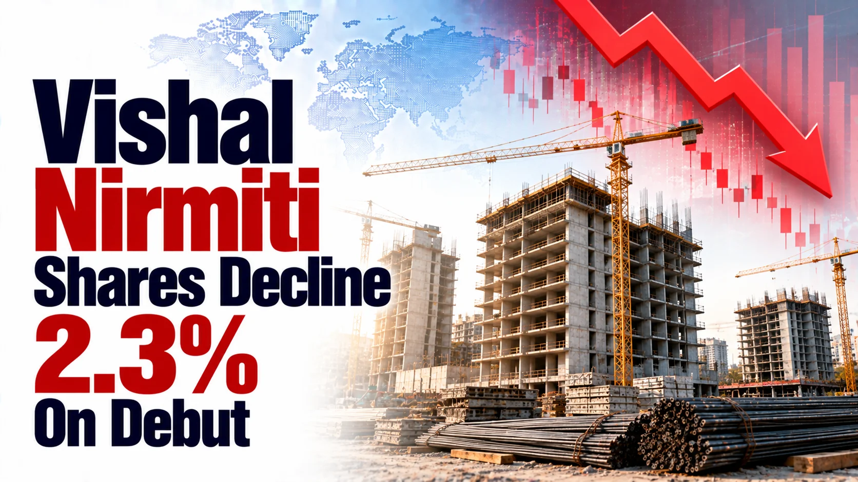 Vishal Nirmiti Shares Decline 2.3% On Debut