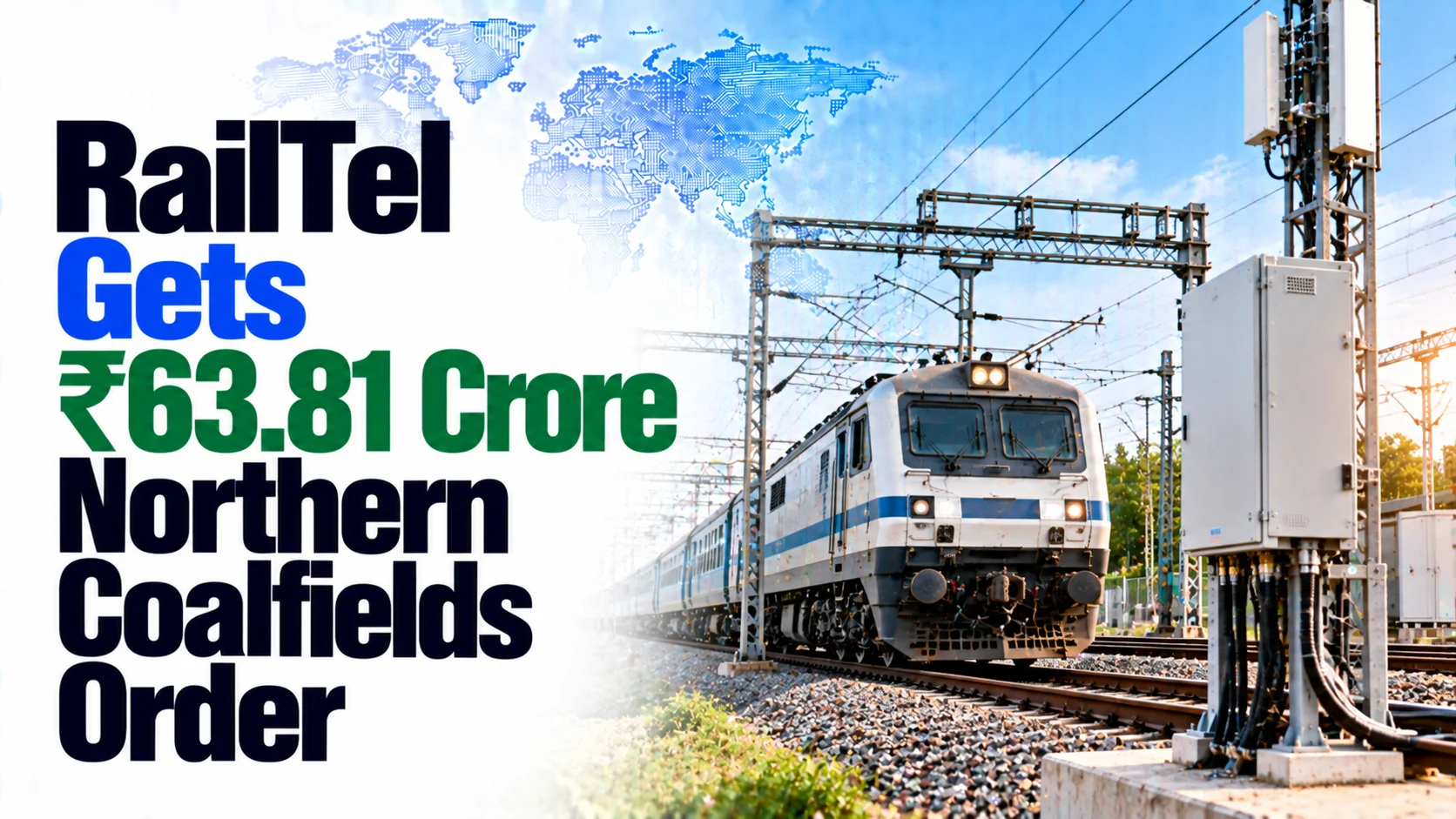 RailTel Gets ₹63.81 Crore Northern Coalfields Order; Shares Fall 1.94%