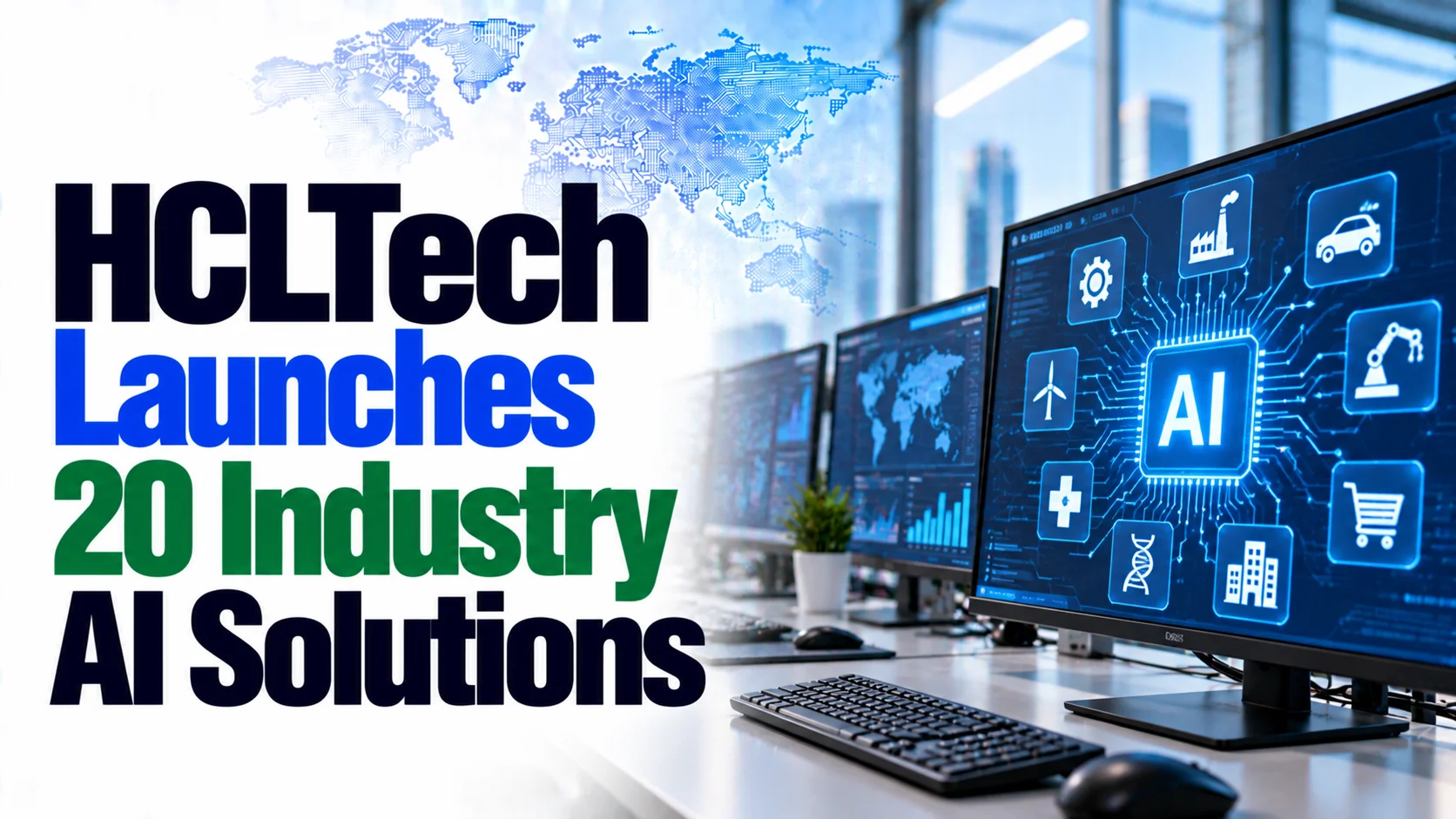 HCLTech Launches 20 Industry AI Solutions; Shares Rise 0.28%