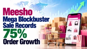 Meesho Mega Blockbuster Sale Records 75% Order Growth; Shares Rise 4.45%