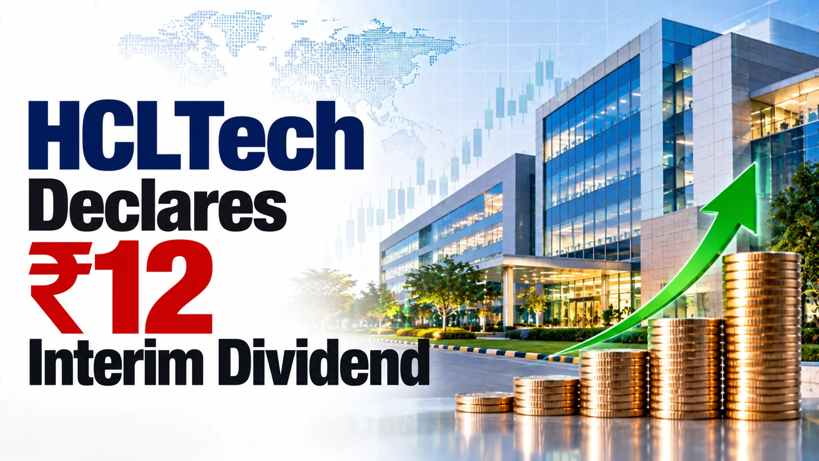 HCLTech Declares ₹12 Interim Dividend; Shares Rise 5.44%