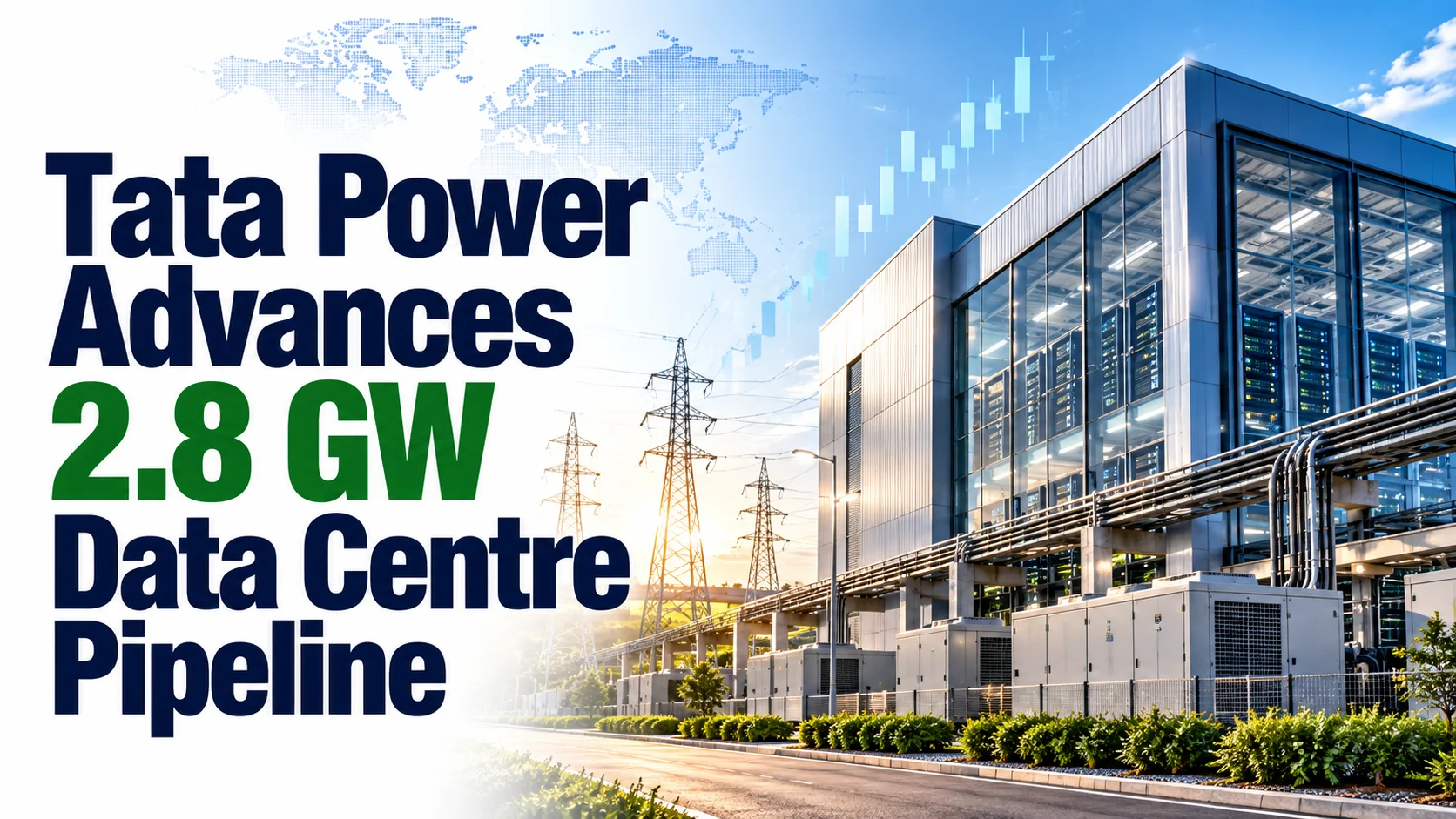 Tata Power Advances 2.8 GW Data Centre Pipeline; Shares Gain 1.20%