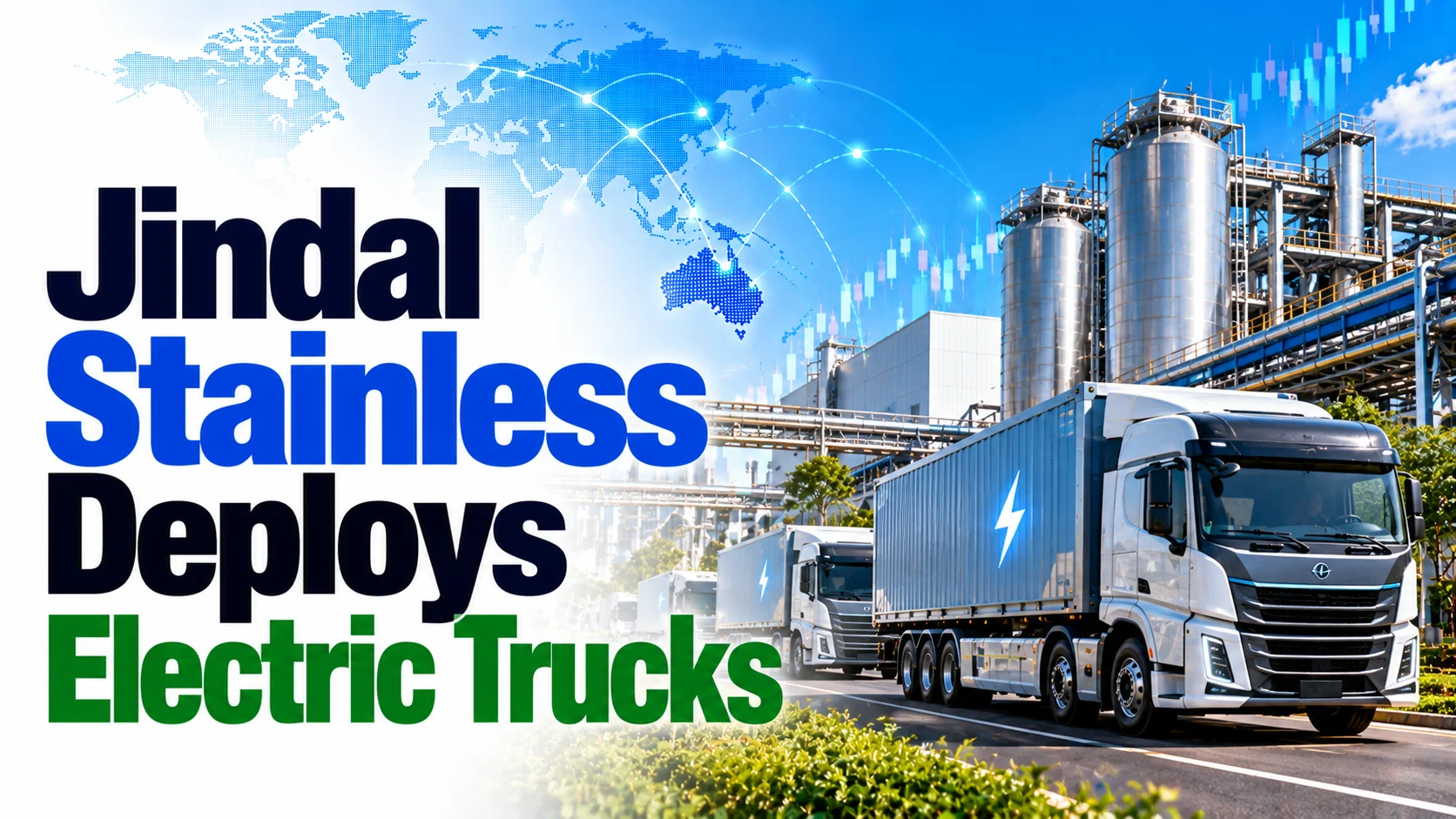 Jindal Stainless Deploys Electric Trucks; Shares Rise 0.55%