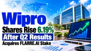 Wipro Shares Rise 6.19% After Q2 Results; Acquires FLARRE.AI Stake