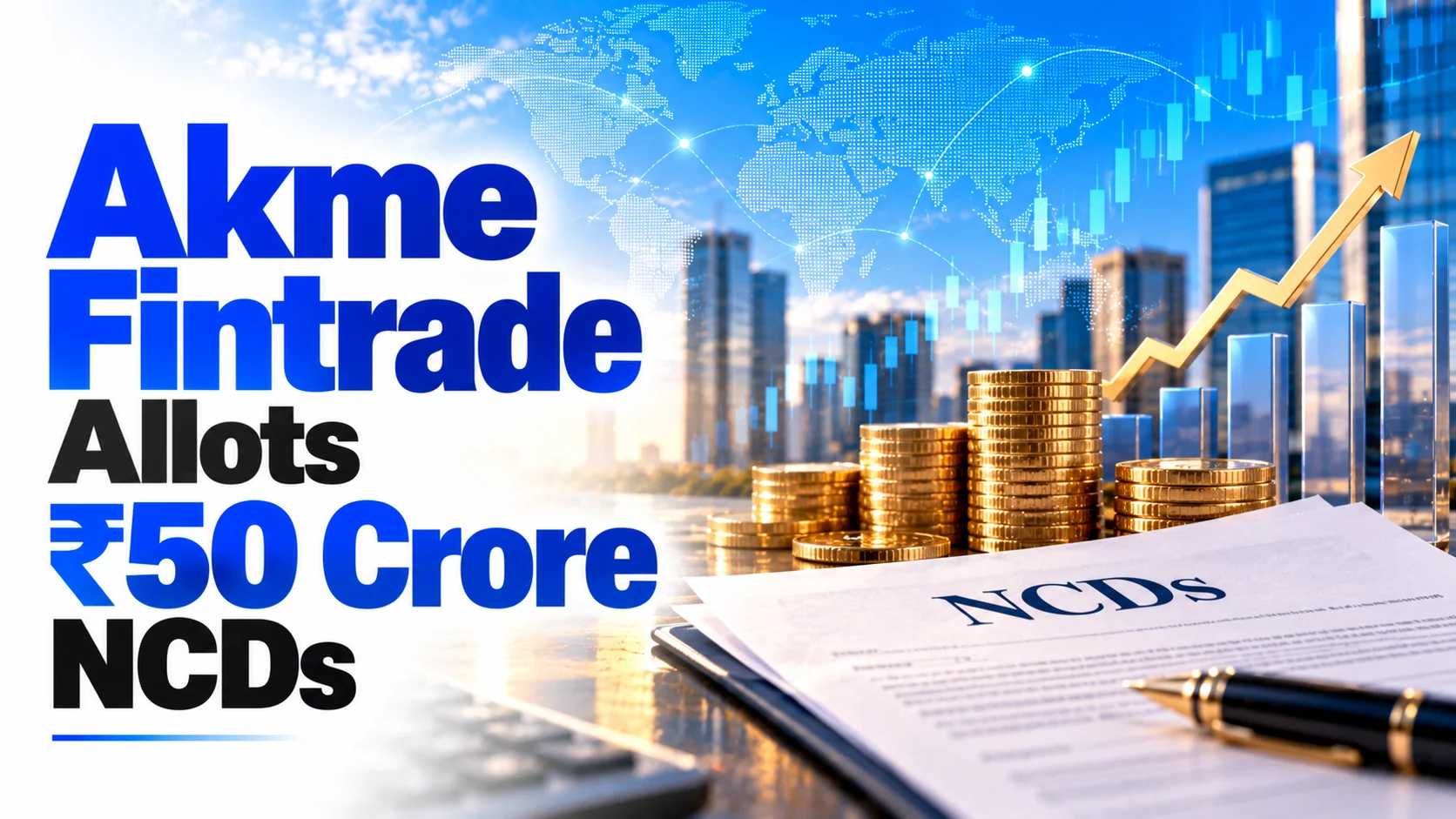 Akme Fintrade Allots ₹50 Crore NCDs; Shares Fall 1.25%