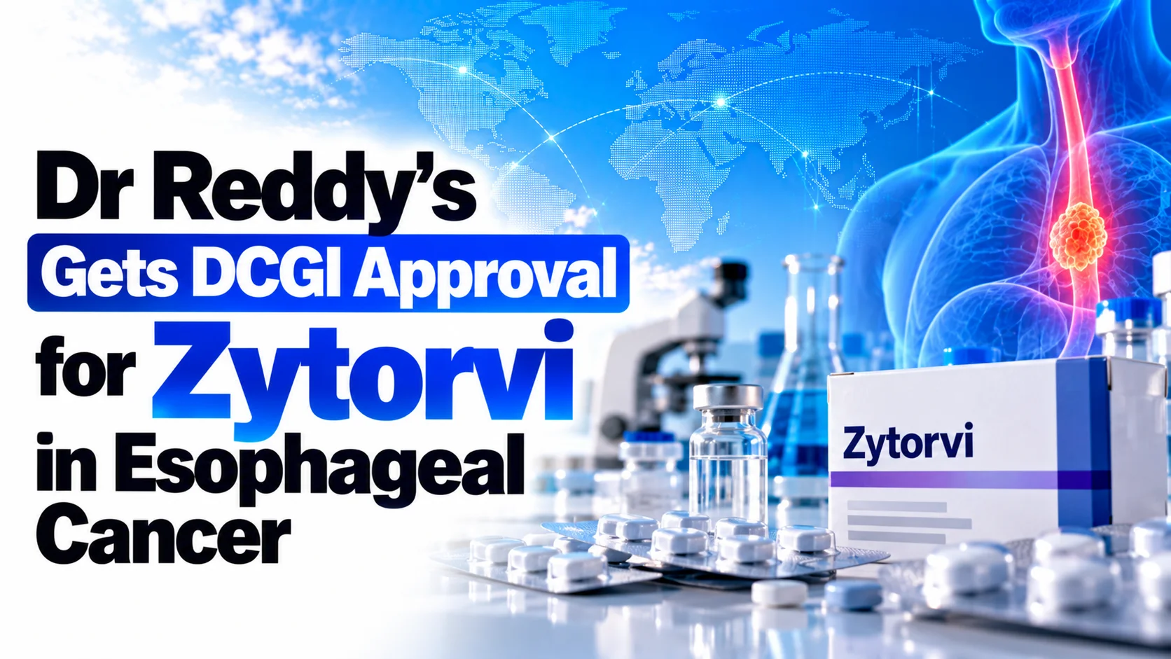 Dr Reddy’s Gets DCGI Approval for Zytorvi in Esophageal Cancer; Shares Rise 0.31%