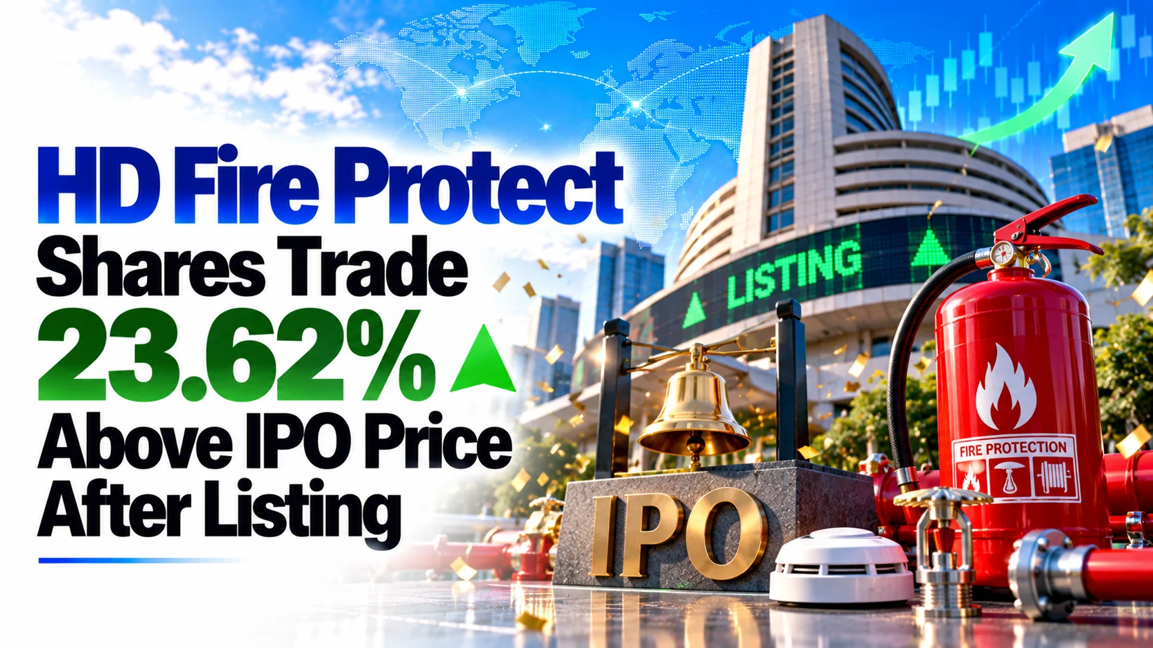 HD Fire Protect Shares Trade 23.62% Above IPO Price After Listing On NSE, BSE