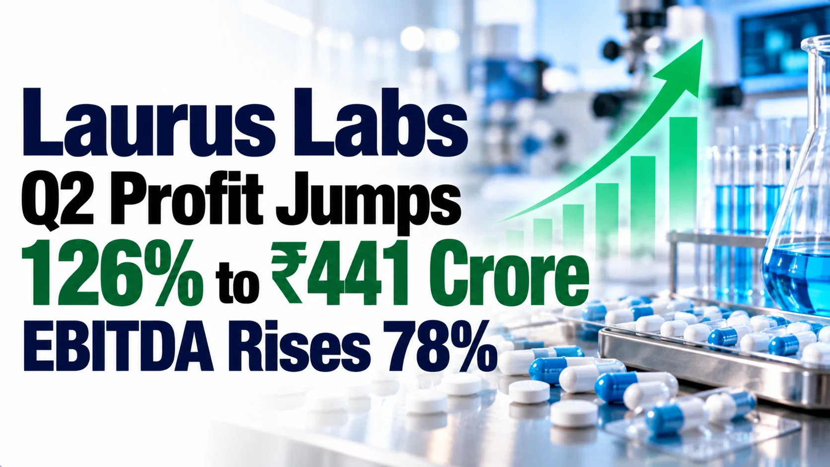 Laurus Labs Q2 Profit Jumps 126% to ₹441 Crore; EBITDA Rises 78%