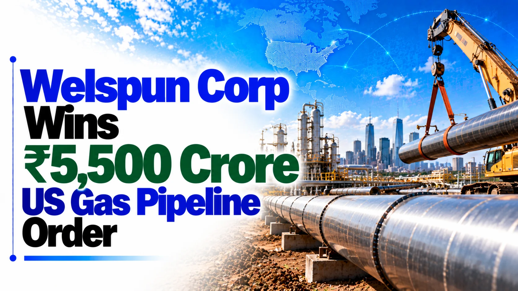 Welspun Corp Wins ₹5,500 Crore US Gas Pipeline Order; Shares Fall 3.22%
