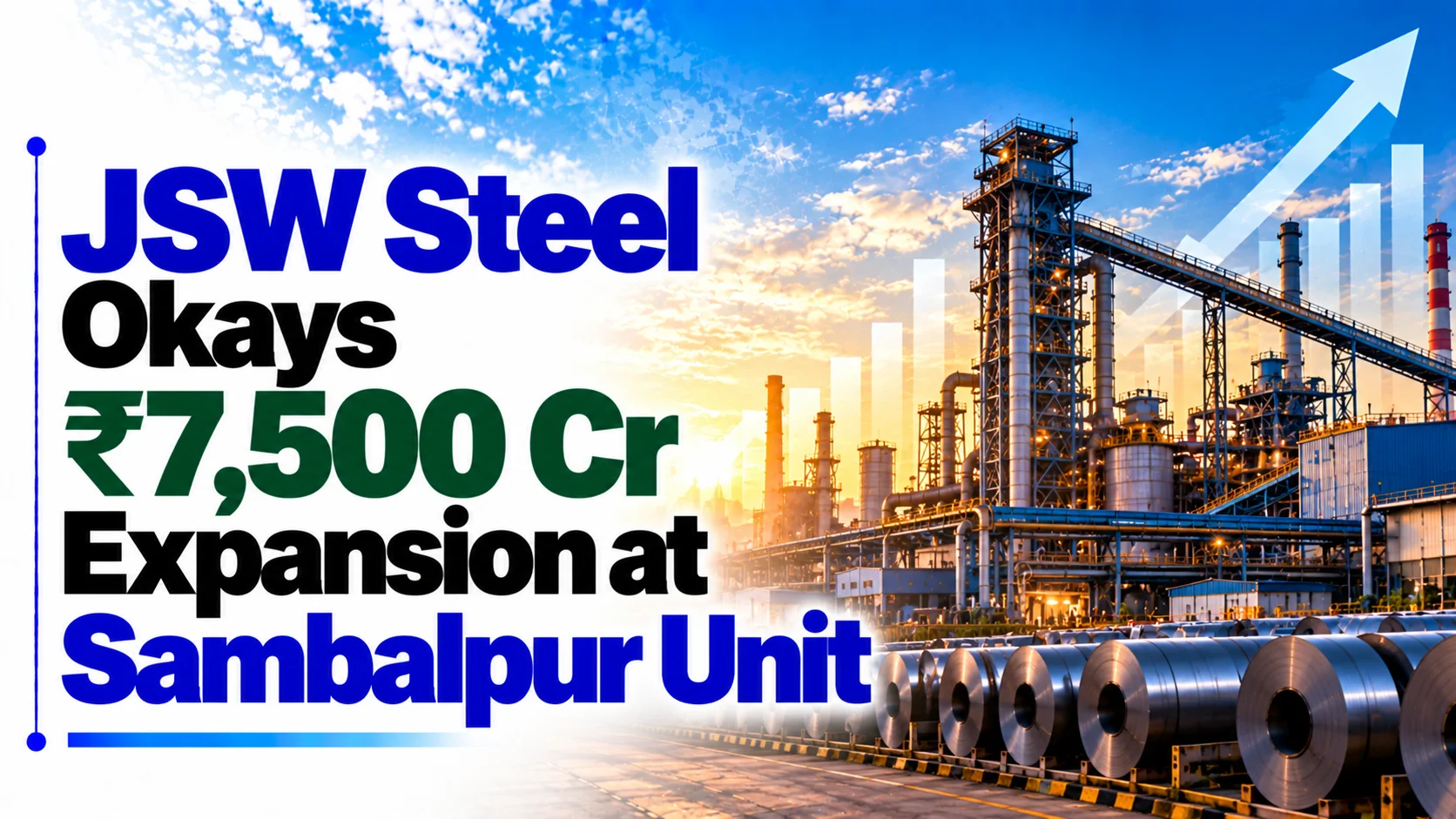 JSW Steel Okays ₹7,500 Cr Expansion at Sambalpur Unit; Shares Fall 3.11