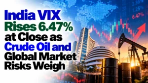 India VIX Rises 6.47% at Close as Crude Oil and Global Market Risks Weigh