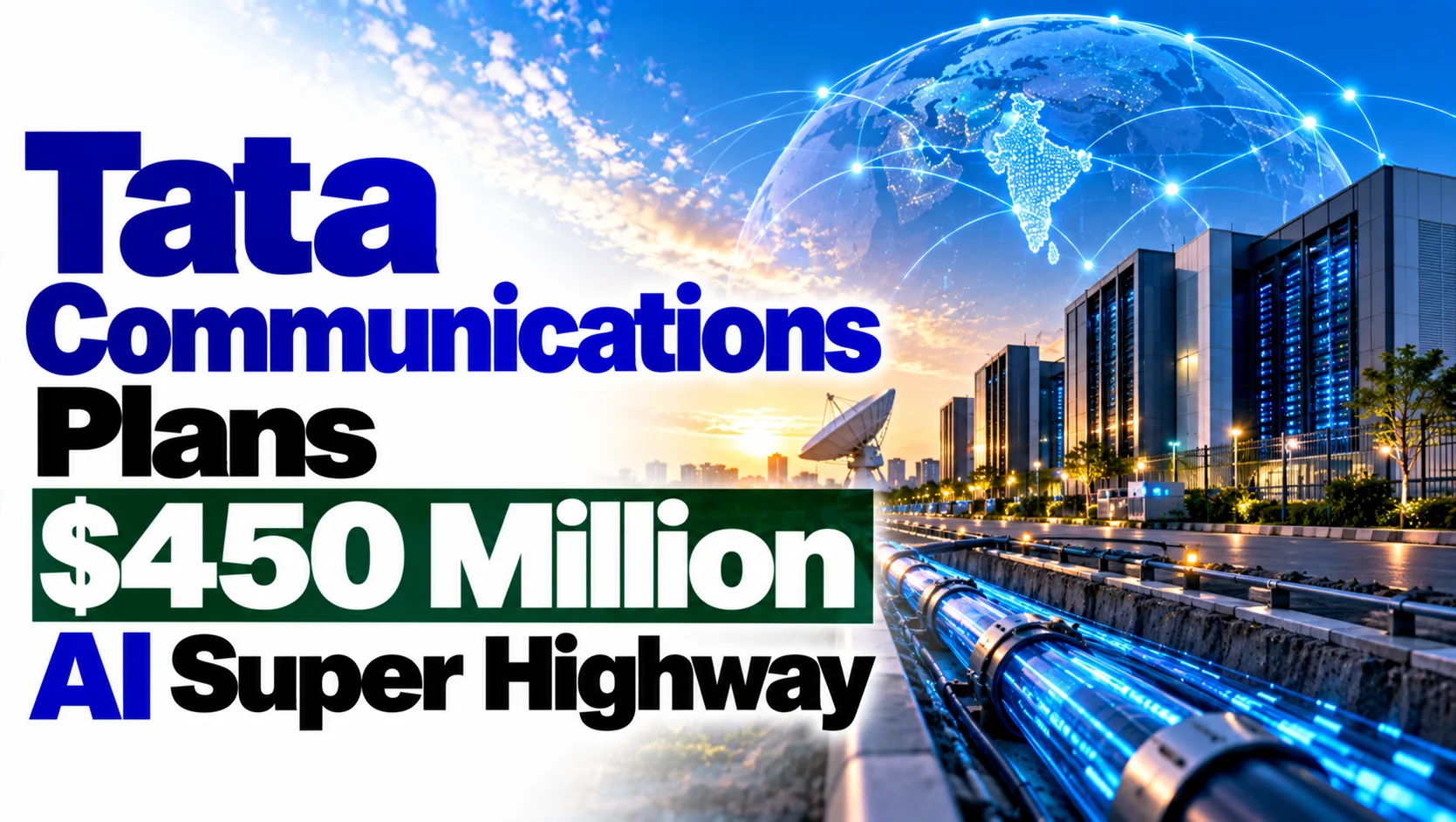 Tata Communications Plans $450 Million AI Super Highway; Shares Rise 1.73% 