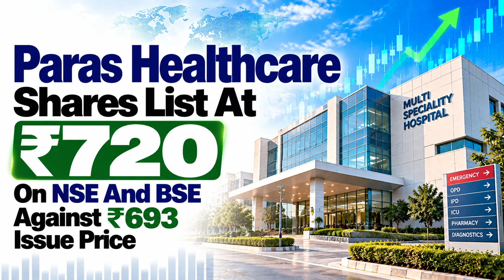Paras Healthcare Shares List At ₹720 On NSE And BSE Against ₹693 Issue Price