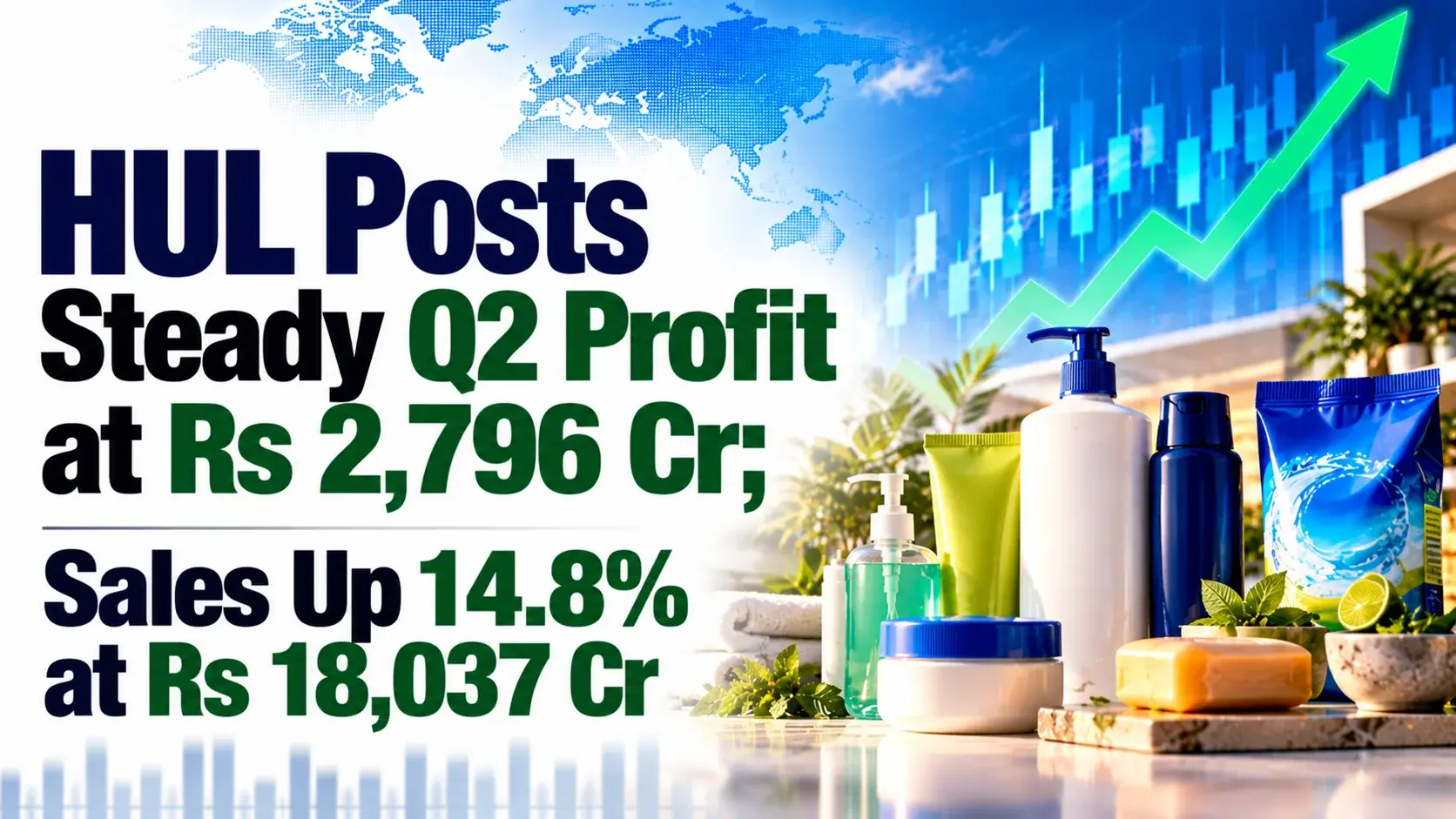 HUL Posts Steady Q2 Profit at Rs 2,796 Cr; Sales Up 14.8% at Rs 18,037 Cr