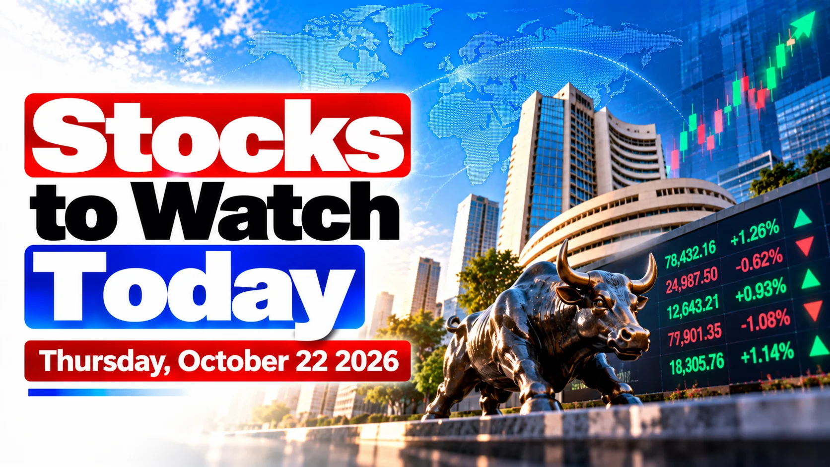 Stocks to Watch Today, Thursday, October 22, 2026: Eternal, PC Jeweller, Bharat Electronics, Rajratan Global Wire, KEI Industries