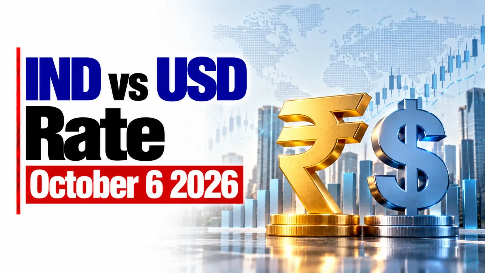 INR VS USD Rate, October 6, 2026: Rupee Falls 8 Paise To Close at 96.43 Against US Dollar