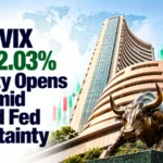 India VIX Falls 2.03% as Nifty Opens Flat Amid Oil and Fed Uncertainty