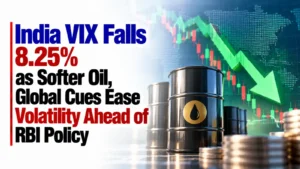India VIX Falls 8.25% as Softer Oil, Global Cues Ease Volatility Ahead of RBI Policy