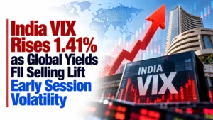 India VIX Rises 1.41% as Global Yields, FII Selling Lift Early-Session Volatility