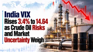 India VIX Rises 3.4% to 14.64 as Crude Oil Risks and Market Uncertainty Weigh