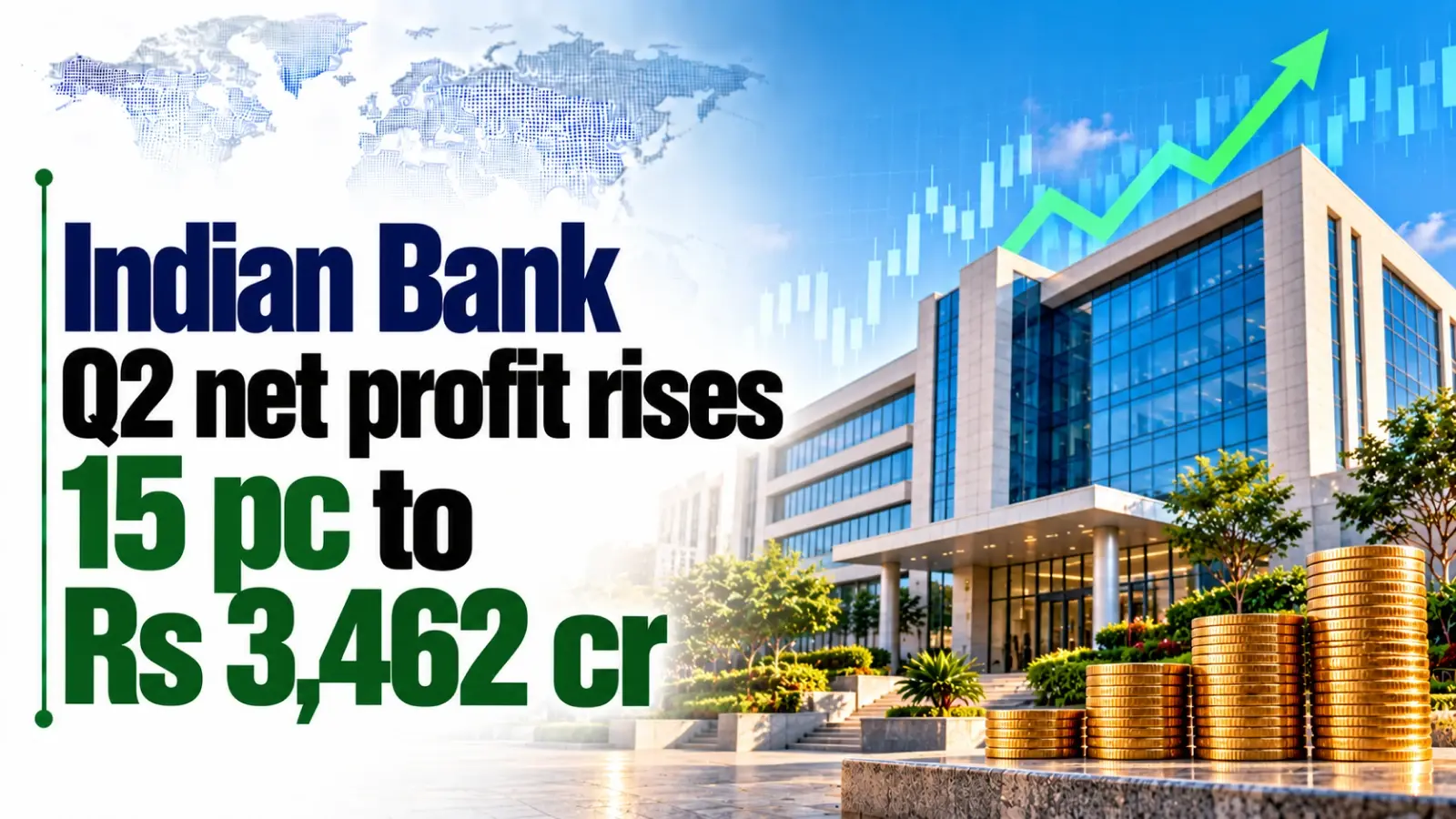 Indian Bank Q2 Net Profit Rises 15% to Rs 3,462 Cr