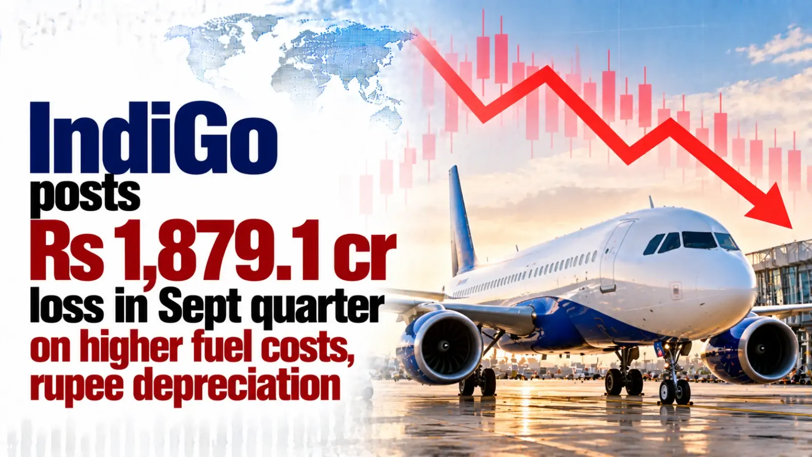 IndiGo Posts Rs 1,879.1 Cr Loss in Sept Quarter on Higher Fuel Costs, Rupee Depreciation